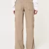 Pantaloni cargo larghi a vita bassa