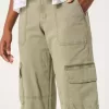 Pantaloni cargo larghi a vita bassa