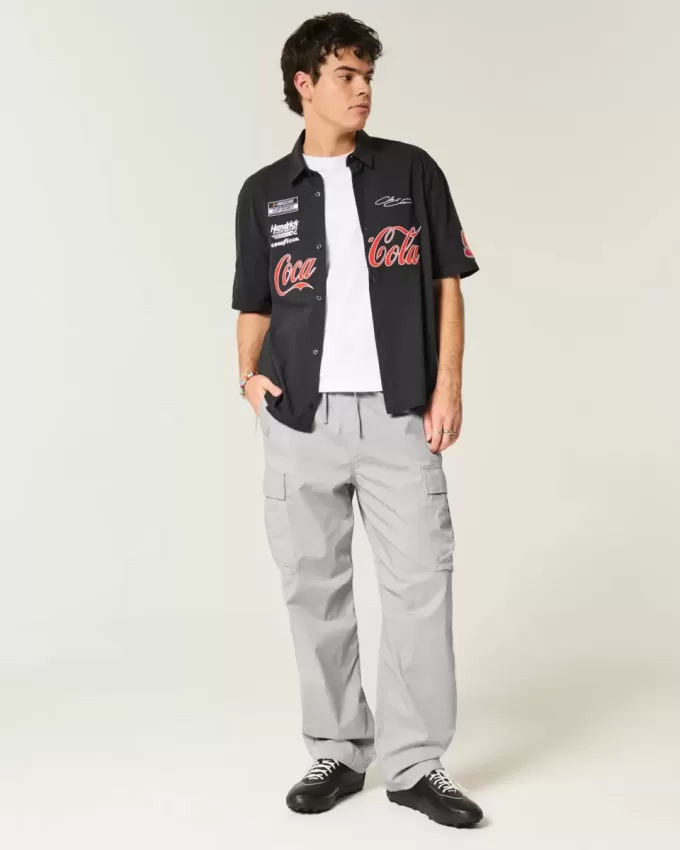 Pantaloni cargo larghi da infilare