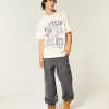 Pantaloni cargo larghi da skater