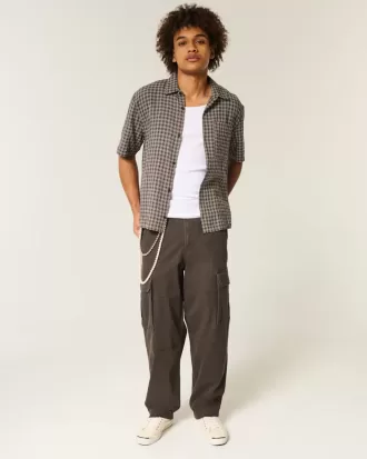 Pantaloni cargo larghi da skater