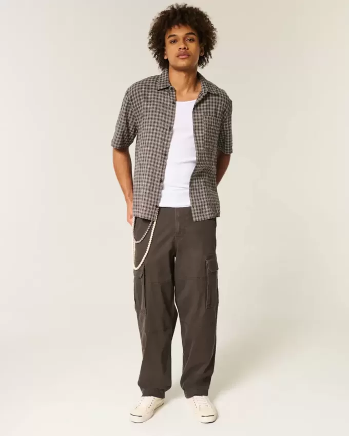 Pantaloni cargo larghi da skater