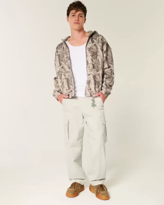 Pantaloni cargo larghi da skater