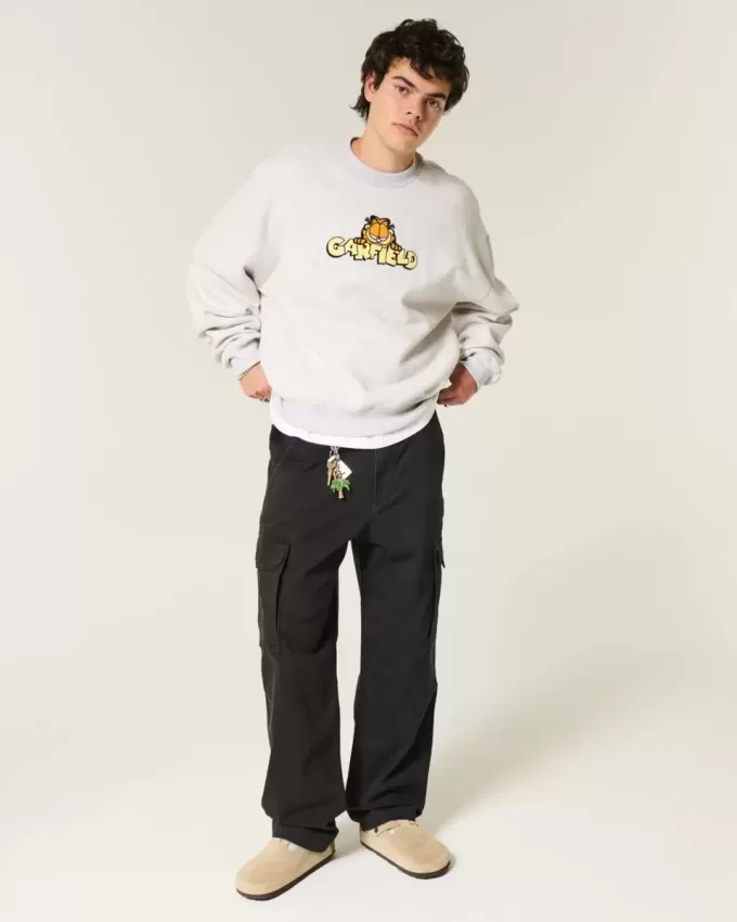 Pantaloni cargo larghi da skater