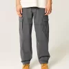 Pantaloni cargo larghi da skater