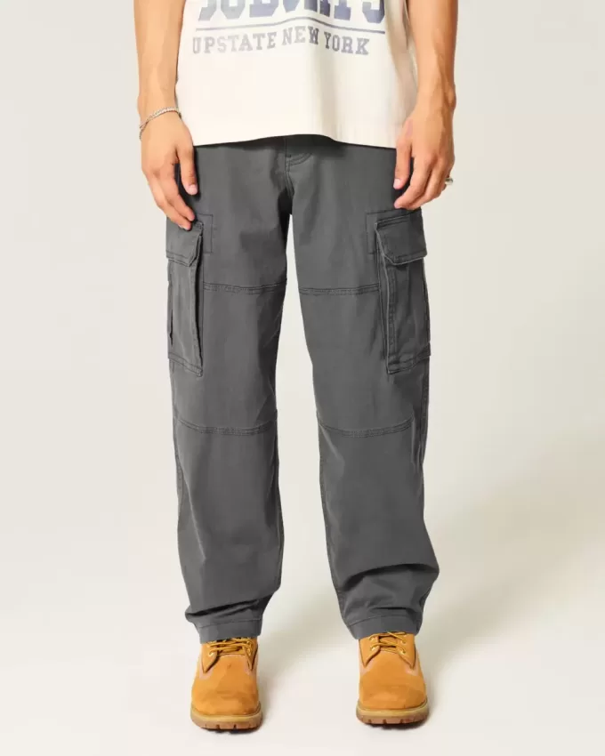 Pantaloni cargo larghi da skater
