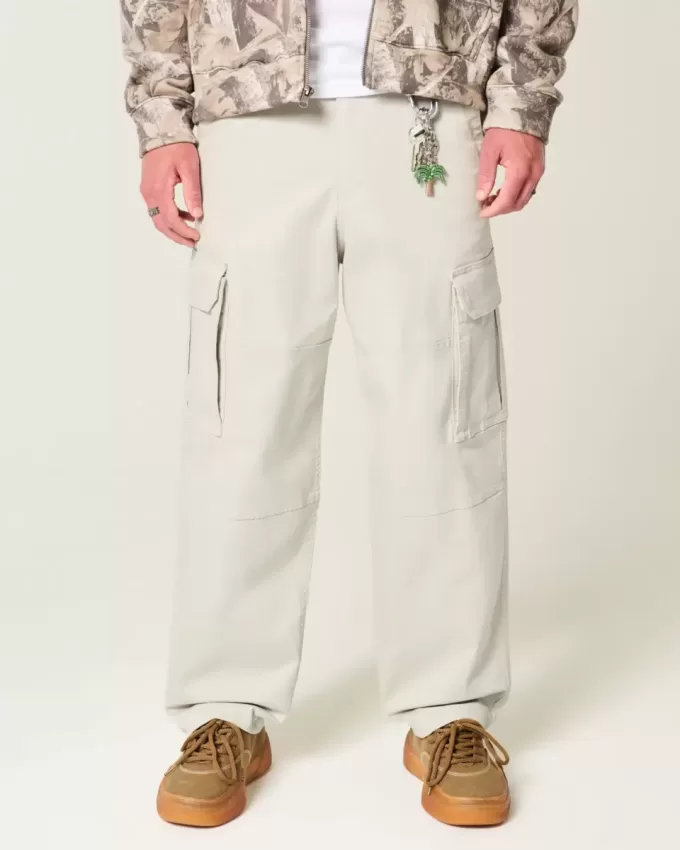 Pantaloni cargo larghi da skater