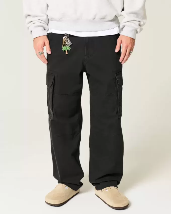 Pantaloni cargo larghi da skater
