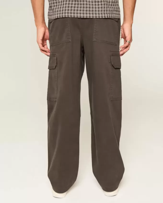 Pantaloni cargo larghi da skater
