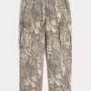Pantaloni cargo larghi da skater mimetici