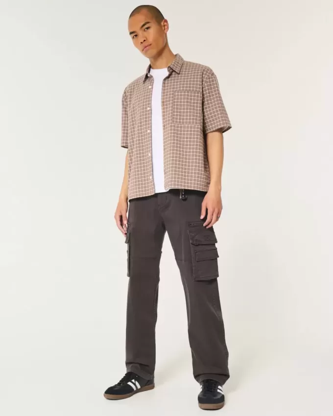 Pantaloni cargo larghi e pesanti