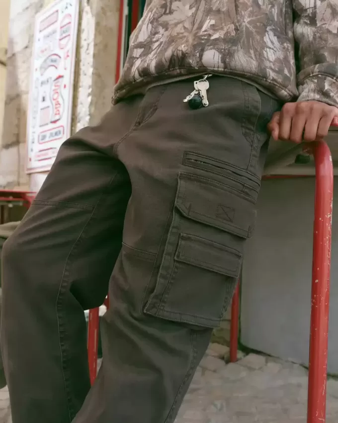 Pantaloni cargo larghi e pesanti