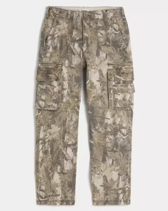 Pantaloni cargo mimetici larghi e pesanti