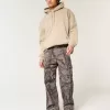 Pantaloni cargo mimetici super larghi