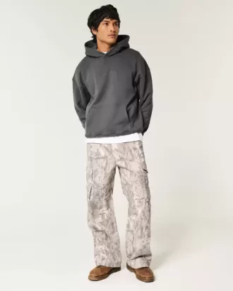 Pantaloni cargo mimetici super larghi