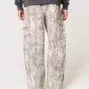 Pantaloni cargo mimetici super larghi