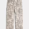 Pantaloni cargo mimetici super larghi
