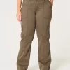 Pantaloni cargo rilassati a vita media