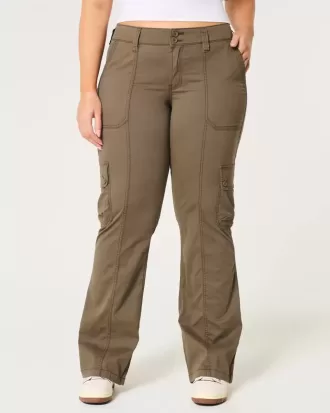 Pantaloni cargo rilassati a vita media