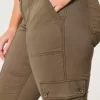 Pantaloni cargo rilassati a vita media