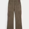 Pantaloni cargo rilassati a vita media