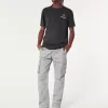 Pantaloni cargo slim dritti