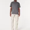 Pantaloni cargo slim dritti