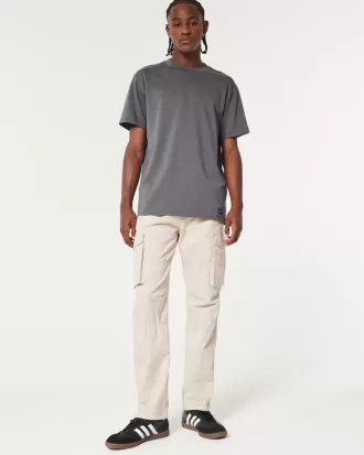 Pantaloni cargo slim dritti