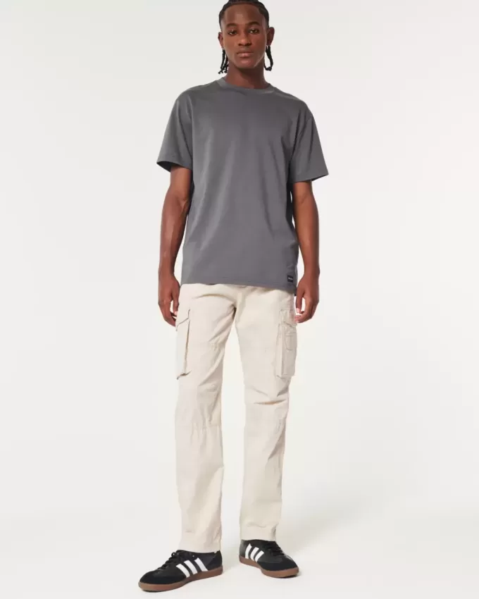 Pantaloni cargo slim dritti