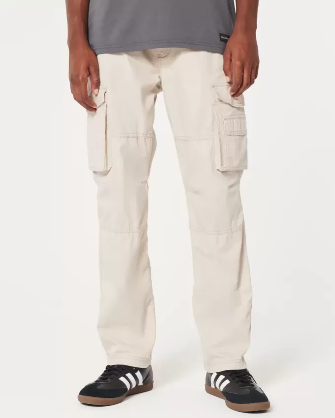 Pantaloni cargo slim dritti