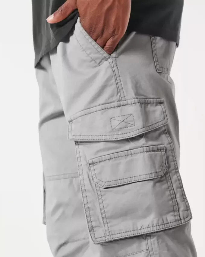 Pantaloni cargo slim dritti