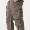 Pantaloni cargo slim dritti