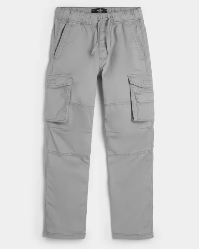 Pantaloni cargo slim dritti