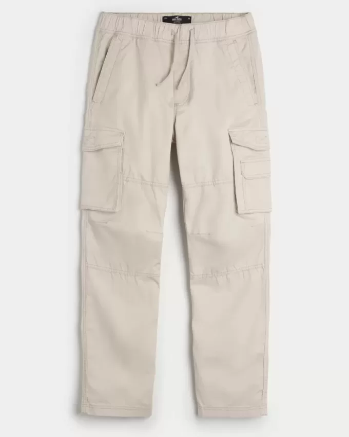 Pantaloni cargo slim dritti