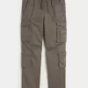 Pantaloni cargo slim dritti