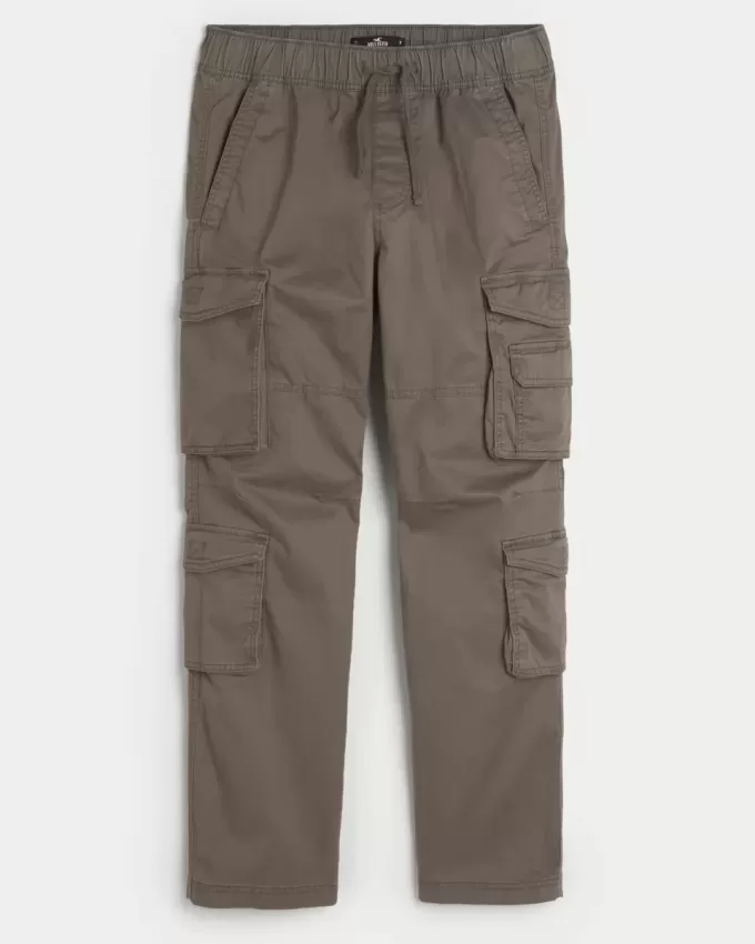 Pantaloni cargo slim dritti