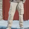 Pantaloni cargo slim dritti