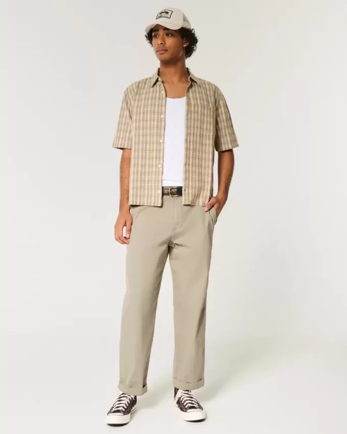 Pantaloni chino larghi