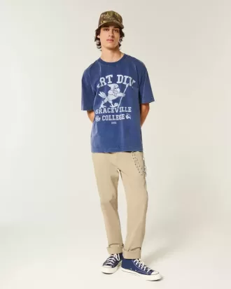 Pantaloni chino slim dritti