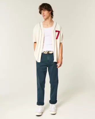 Pantaloni chino slim dritti