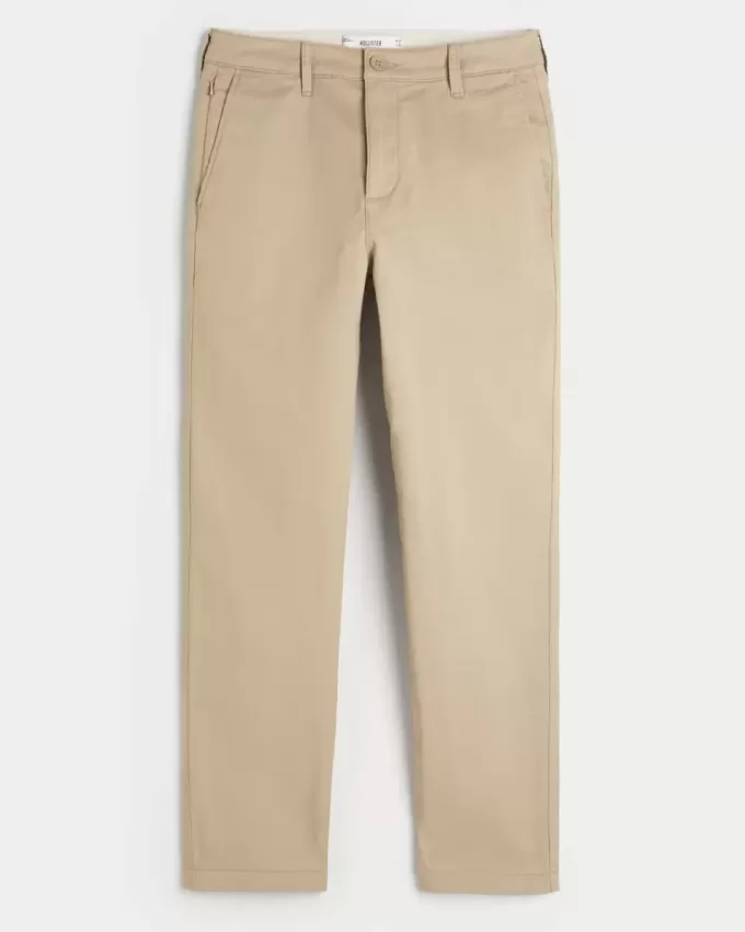 Pantaloni chino slim dritti