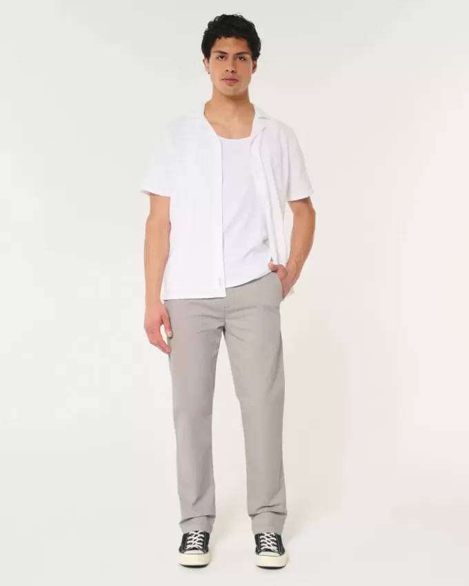 Pantaloni chino slim dritti