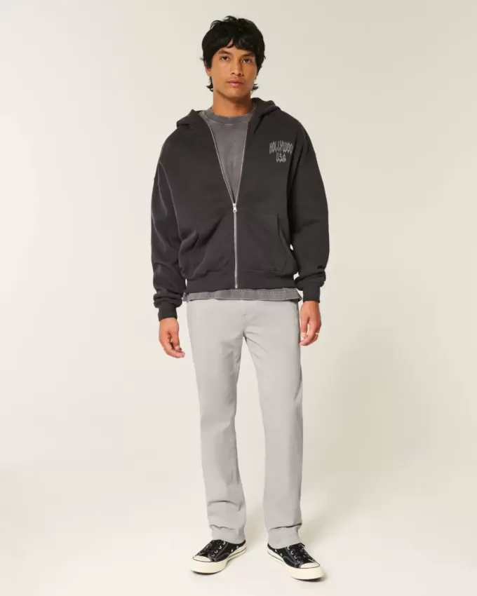 Pantaloni chino slim dritti