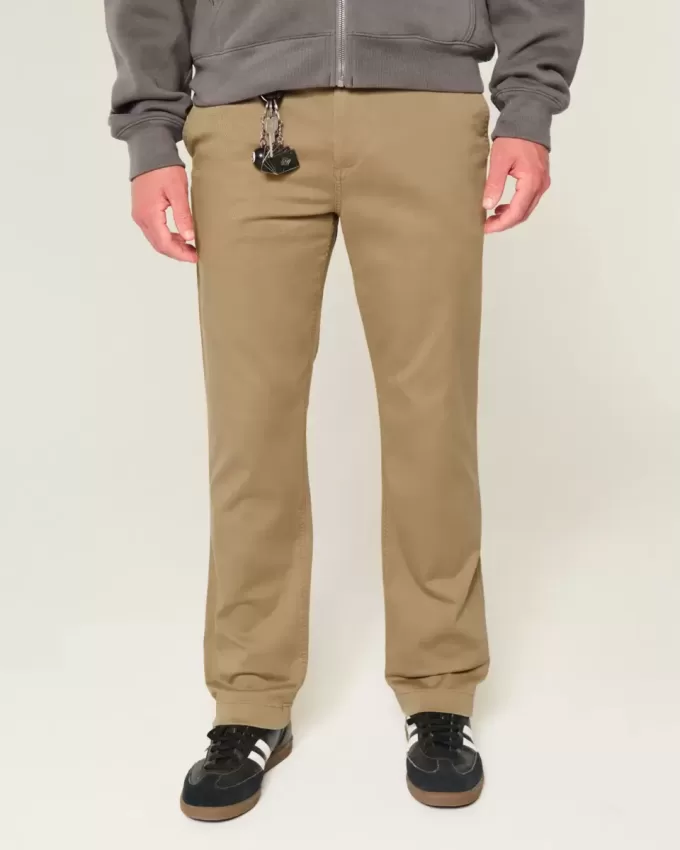 Pantaloni chino slim dritti