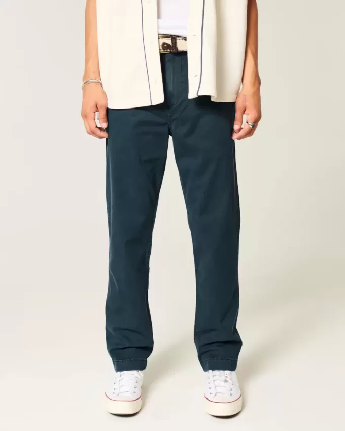 Pantaloni chino slim dritti