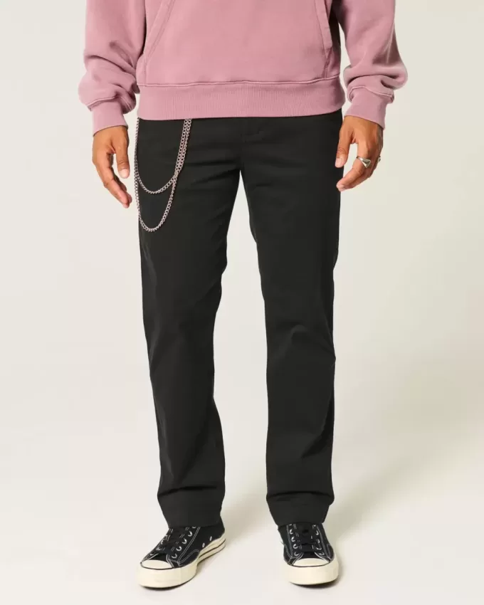 Pantaloni chino slim dritti