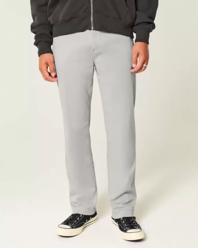 Pantaloni chino slim dritti