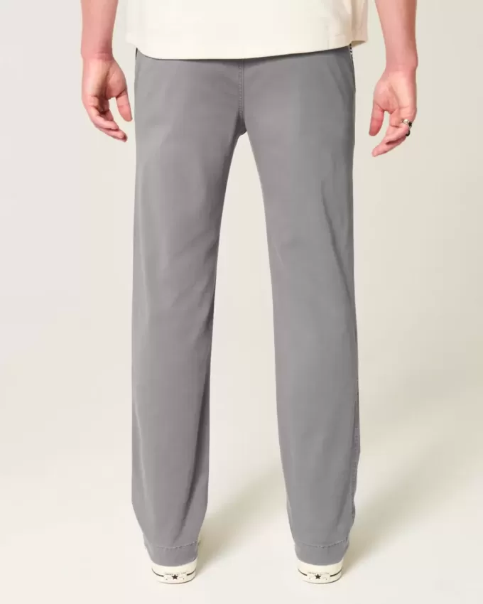Pantaloni chino slim dritti