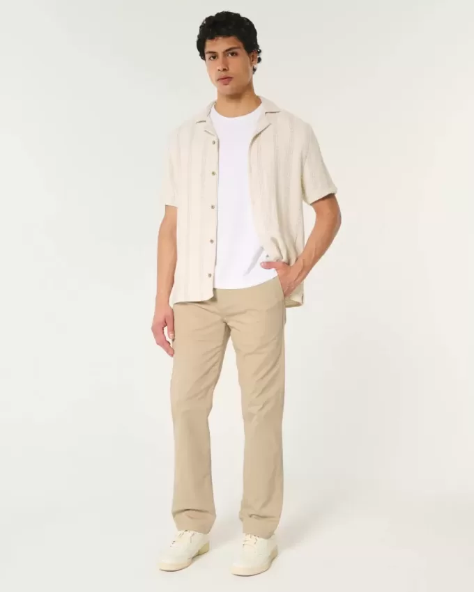 Pantaloni chino slim dritti