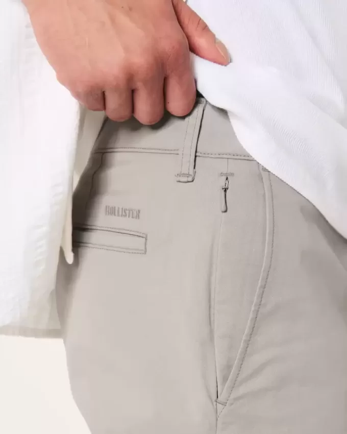 Pantaloni chino slim dritti